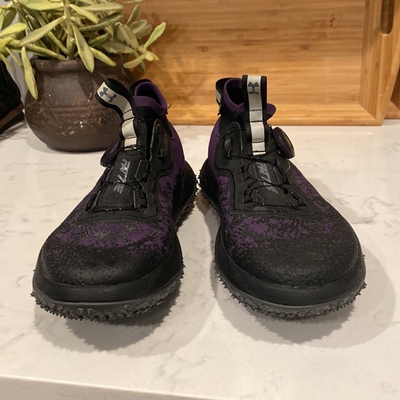 Under Armour UA Fat Tire 2 Running Purple black ortholite comfortable - Picture 2 of 11
